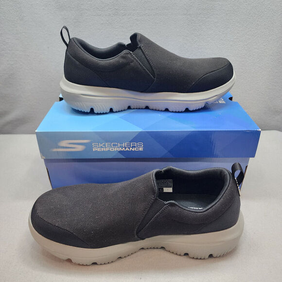 Skechers Go Walk Evolution Ultra Ramble Men's Black Slip On Sneakers size 9.5 - Picture 2 of 7